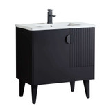 Fine Fixtures Venezian Vanity Cabinet 30" Wide - Matte Black