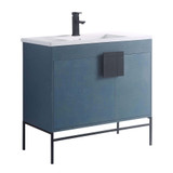 Fine Fixtures SH36FB Shawbridge Vanity Cabinet 36" Wide - French Blue