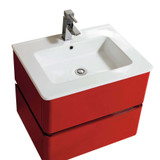 Fine Fixtures Sundance Wall Hung Vanity Cabinet 24" Wide - Red