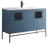 Fine Fixtures SH48FB Shawbridge Vanity Cabinet 48" Wide - French Blue