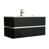 Fine Fixtures Sundance  Wall Hung Vanity Cabinet 40" Wide - Matte Black