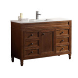 Fine Fixtures Chelsea Vanity Cabinet 48" Wide - Brown Natural Grain