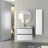 Lucena    Malaga 24 Inch Two Drawer Wall Hung Vanity  - Canela Color - 87517