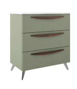 Lucena Bath Arco 87166 24" 3 Drawer Green/Musgo Vanity Cabinet Only