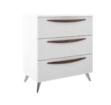 Lucena Bath Arco 87163 24" 3 Drawer White Vanity Cabinet Only