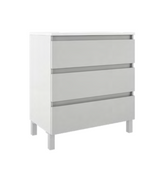 Lucena Bath 82233 24" 3 Drawer White Highgloss Box Vanity