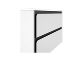 Lucena Bath 71735 40" 2 Drawer White and Black Cordoba Vanity