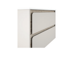 Lucena Cordoba Two Drawer Wall Mount Vanity, Right Side Bowl 40" W x 22" H x 18" D - Cotton Color with Aliso Interior - 71799