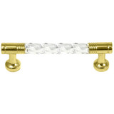 Laurey 3" Acrystal Pull - Acrylic W/ Brass Legs - 82904