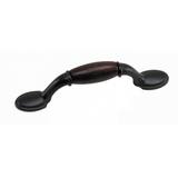 Laurey 3" First Family Pull - Oil Rubbed Bronze W/ Cherry Insert - 15563
