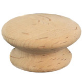 Laurey 32701 2" Au Natural Wood Mushroom Knob