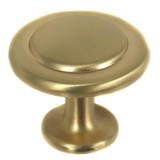 Laurey 1 3/8" Knob Newport Satin Brass - 57004