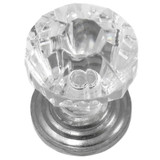 Laurey 1" Acrystal Knob - Acrylic W/ Polished Chrome Base - 82026