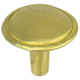 Laurey 1 3/8" Merlot Knob - Satin Brass - 37404