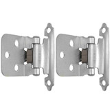 Laurey 28739 No Inset Self-Closing Hinge - Satin Chrome