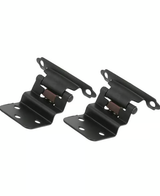 Laurey 3/8" Inset Self-Closing Hinge - Matte Black - 28620