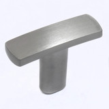 Laurey 1.5" Contempo Arched Bar Knob In Satin Nickel - Pack Of 10 (55928) - 59916