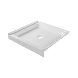 Fine Fixtures Acrylic Shower Base 32" X 32" White - Front Single Threshold - SBA3232W-F