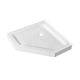 Fine Fixtures Acrylic Shower Base 36" X 36" White - Neo Angle Threshold - SBA3636W-NA