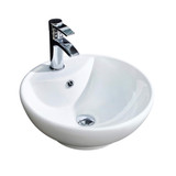 Fine Fixtures Ceramic Round Vessel Sink 16" X 16" - White - VE1616W