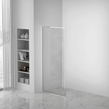 Fine Fixtures SDF2-34PC Fixed Full Frame Shower Enclosure - 34" X 74" - Polished Chrome