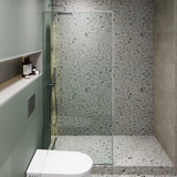 Fine Fixtures Fixed Full Frame Shower Panel - 34" X 74" - Polished Chrome - SDF2-34PC