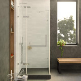 Fine Fixtures Frameless Square Shower Enclosure - 36" X 36" - Polished Chrome - SES1-36PC