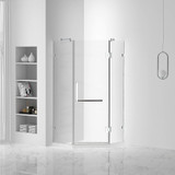 Fine Fixtures Neo-Angle Frameless Shower Enclosure - 42" X 42" - Polished Chrome - SENA1-42PC
