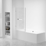 Fine Fixtures Pivot Frameless Tub Panel - 28" X 58" - Polished Chrome - TDP1-28PC