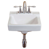 Fine Fixtures Wall Hung Sink 14" X 12" - White - WH1412W
