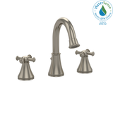 TOTO® Vivian Alta® Two Cross Handle Widespread 1.5 GPM Bathroom Sink Faucet, Brushed Nickel - TL220DDH#BN