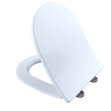 TOTO® SoftClose® Slim D-Shape Non-Slamming Seat and Lid for RP Wall-Hung Toilet, Cotton White - SS247R#01