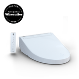 TOTO® WASHLET® C5 Electronic Bidet Toilet Seat with PREMIST and EWATER+ Wand Cleaning, Elongated, Cotton White - SW3084#01