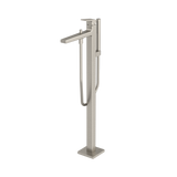 TOTO® GB Freestanding Bathroom Tub Filler with COMFORT GLIDE™ and COMFORT WAVE™, Brushed Nickel - TBG10306U#BN