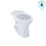 TOTO® Drake® II Universal Height Elongated Toilet Bowl with CEFIONTECT, Cotton White - C454CUFG#01