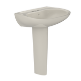 TOTO® Prominence® Oval Basin Pedestal Bathroom Sink with CeFiONtect for 4 inch Center Faucets, Sedona Beige - LPT242.4G#12