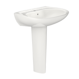 TOTO® Prominence® Oval Basin Pedestal Bathroom Sink with CeFiONtect for Single Hole Faucets, Colonial White - LPT242G#11