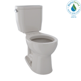 TOTO® Entrada™ Two-Piece Round 1.28 GPF Universal Height Toilet, Sedona Beige - CST243EF#12