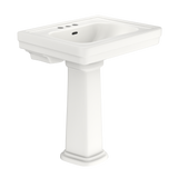 TOTO® Promenade® 27-1/2" x 22-1/4" Rectangular Pedestal Bathroom Sink for 4 inch Center Faucets, Colonial White - LPT530.4N#11