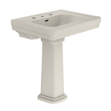 TOTO® Promenade® 27-1/2" x 22-1/4" Rectangular Pedestal Bathroom Sink for 8 inch Center Faucets, Sedona Beige - LPT530.8N#12