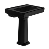 TOTO® Promenade® 27-1/2" x 22-1/4" Rectangular Pedestal Bathroom Sink for Single Hole Faucets, Ebony - LPT530.8N#51 - LPT530N#51