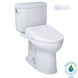 TOTO® WASHLET®+ Drake® II Two-Piece Elongated 1.28 GPF Toilet and WASHLET®+ S7 Contemporary Bidet Seat, Cotton White - MW4544726CEFG#01