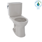 TOTO® Drake® II 1G® Two-Piece Round 1.0 GPF Universal Height Toilet with CEFIONTECT, Sedona Beige - CST453CUFG#12