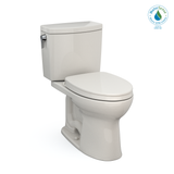 TOTO® Drake® II 1G® Two-Piece Elongated 1.0 GPF Universal Height Toilet with CEFIONTECT and SS124 SoftClose Seat, WASHLET+ Ready, Sedona Beige - MS454124CUFG#12