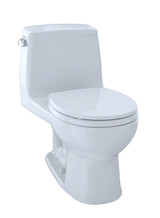 TOTO® Eco UltraMax® One-Piece Round Bowl 1.28 GPF Toilet, Cotton White - MS853113E#01