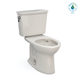 TOTO® Drake® Transitional Two-Piece Elongated 1.28 GPF TORNADO FLUSH® Toilet with CEFIONTECT®, Sedona Beige - CST786CEG#12