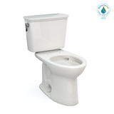 TOTO® Drake® Transitional Two-Piece Elongated 1.28 GPF Universal Height TORNADO FLUSH® Toilet with CEFIONTECT®, Colonial White - CST786CEFG#11