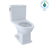 TOTO® Connelly® Two-Piece Elongated Dual-Max®, Dual Flush 1.28 and 0.9 GPF Universal Height Toilet with CEFIONTECT, Cotton White - CST494CEMFG#01