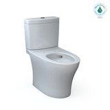 TOTO® Aquia® IV Two-Piece Elongated Dual Flush 1.28 and 0.9 GPF Toilet with CEFIONTECT, Cotton White - CST446CEMFGN#01