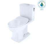 TOTO® Connelly® Two-Piece Elongated Dual Flush 1.28 and 0.9 GPF with CEFIONTECT® and Right Lever, WASHLET®+ Ready, Cotton White - MS494234CEMFRG#01